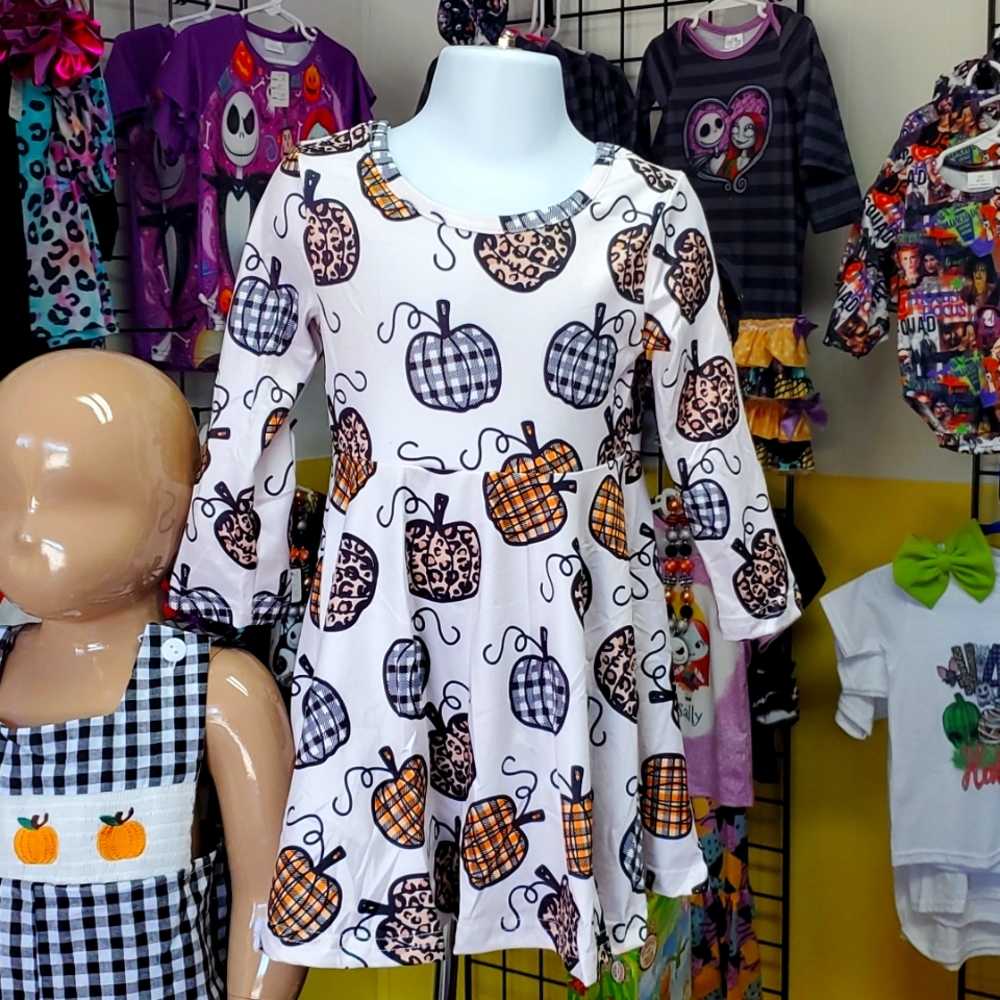 Girls Fall Pumpkin dress